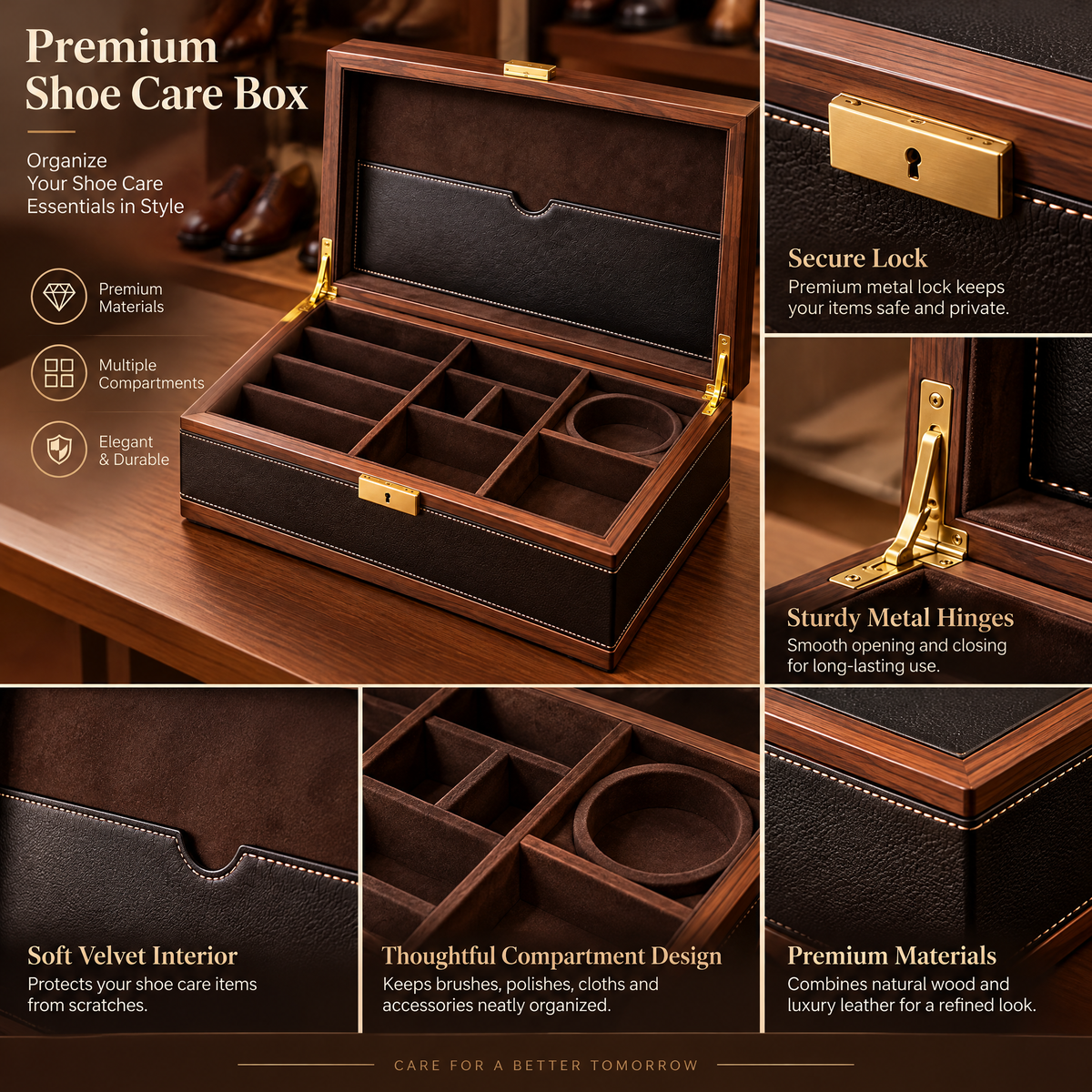 Premium Shoe Care Box